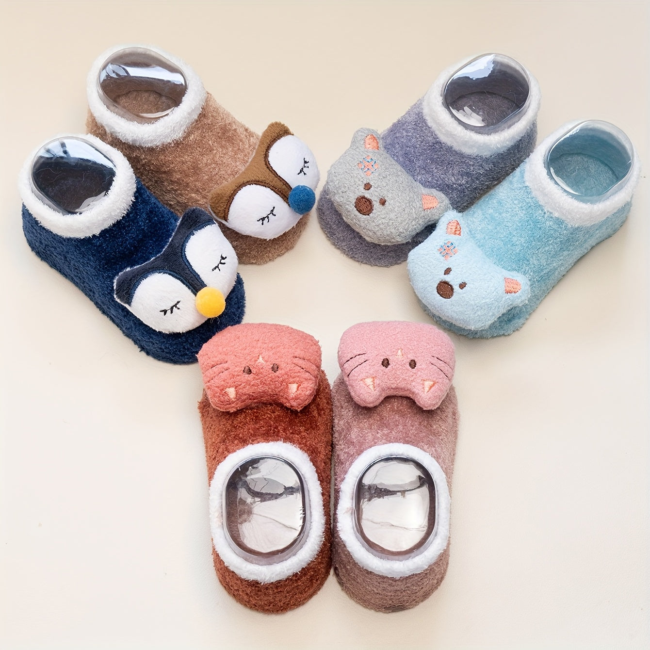 Girls Animal Cute Non-slip Socks