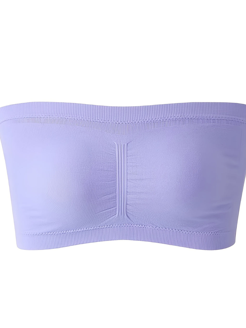 Plus-size Double-layer Anti-slip Underwire Bra with Padded Cups, No-wire Design, and One-piece Style