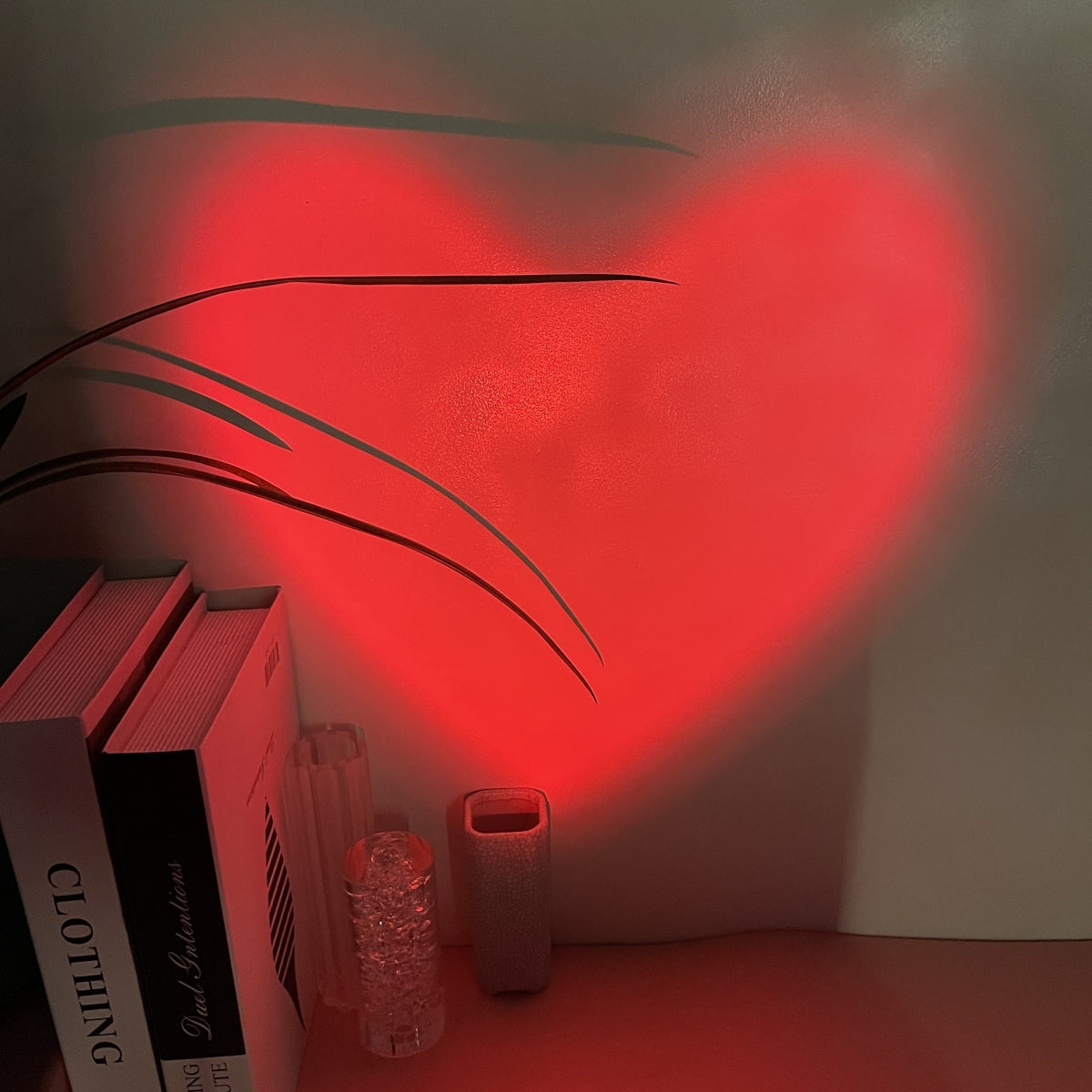 Red Heart Projection Mood Light
