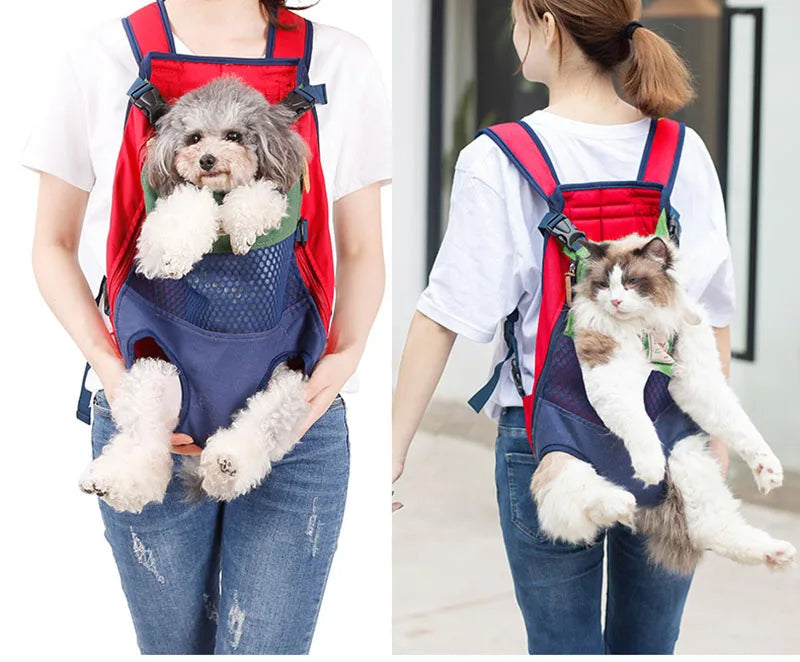 Pet Backpack Carrier For Cat Dogs Front Travel Dog Bag Carrying For Animals Small Medium Dogs Bulldog Puppy Mochila Para Perro