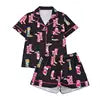 Lounge Wear for Women Polyester Spandex Sleepwear Printed Sleepwear