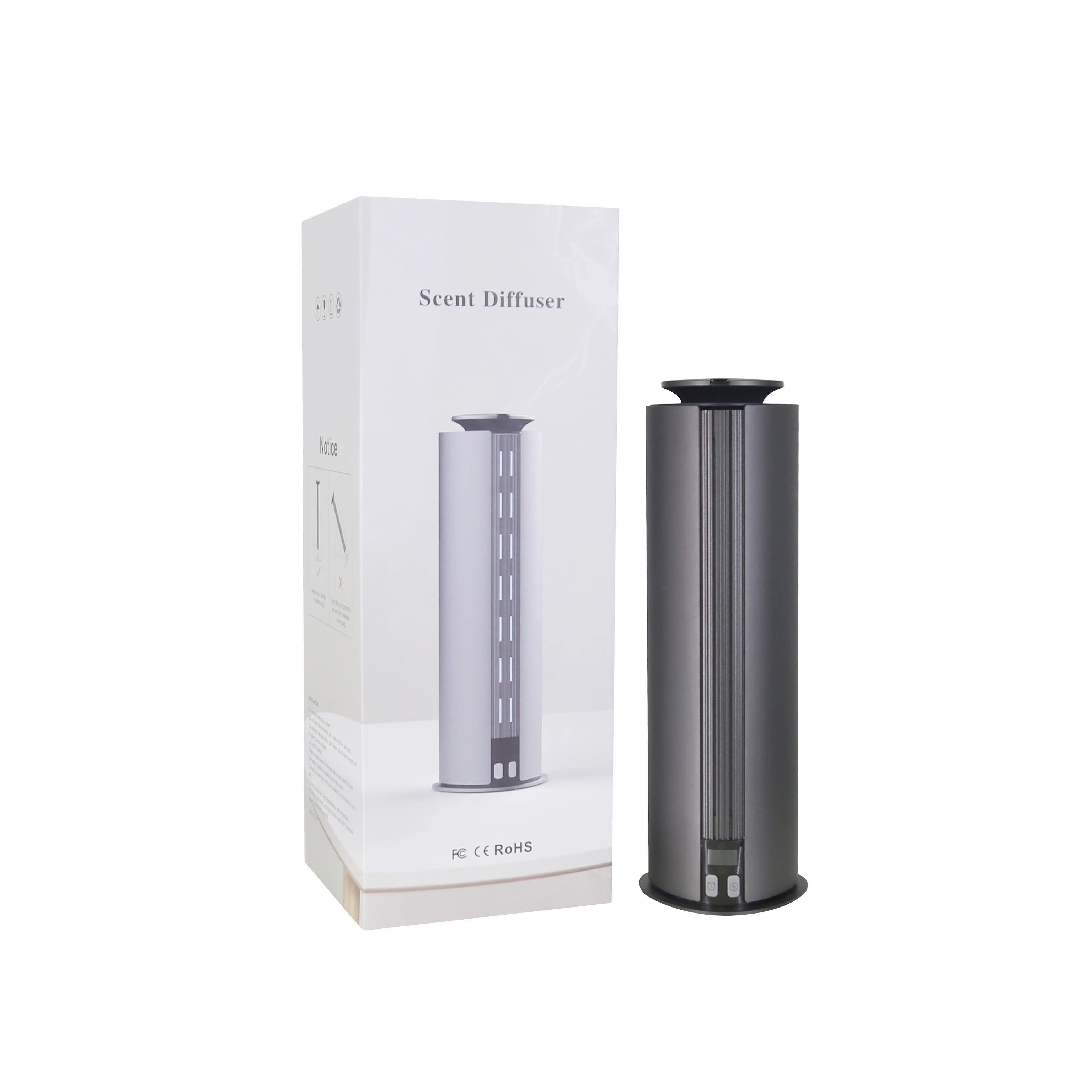 Newly Launched Electric Rechargeable Cool Mist Aroma Diffuser Machine Waterless Scent Nebulizer Tower Targeted Essential Metal