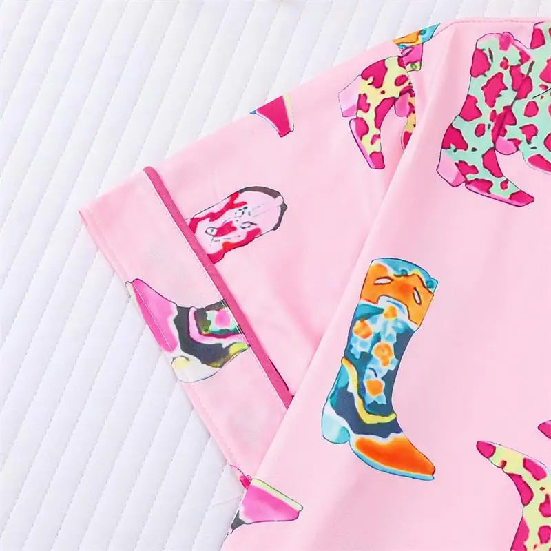 Lounge Wear for Women Polyester Spandex Sleepwear Printed Sleepwear