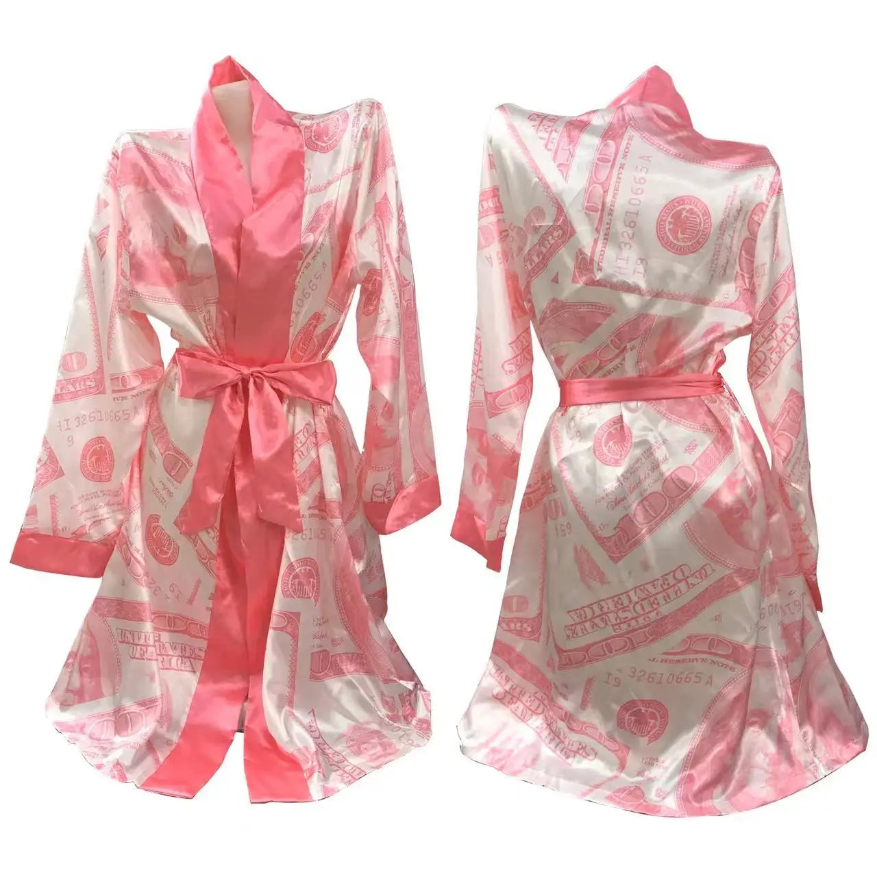 Wholesale Fashion Satin Robe Vendor Custom Nighty for Ladies Sexy Hot Sleeping Silk Robes