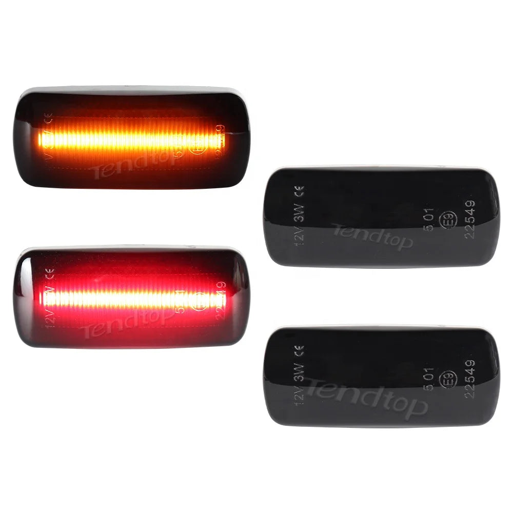 Quality LED Front Rear Side Marker Signal Lights for Dodge RAM 2500HD 3500HD Double Wheel 10-18 New White Red Indicators Lamps