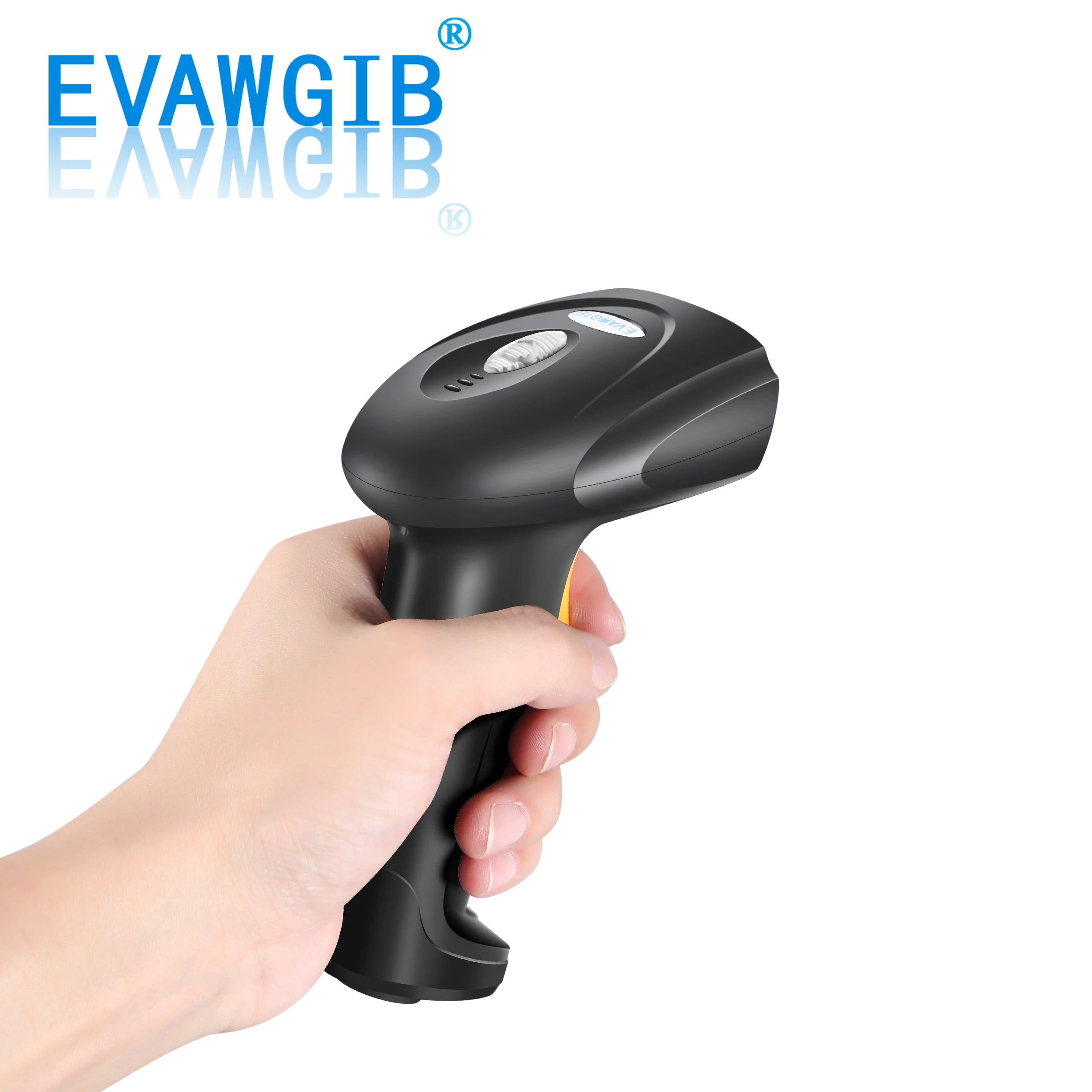 EVAWGIB  Manual Barcode Scanner 1D&2D with Wired, 2.4G Wireless, Blue Tooth for Supermarket, Shop, Warehouse