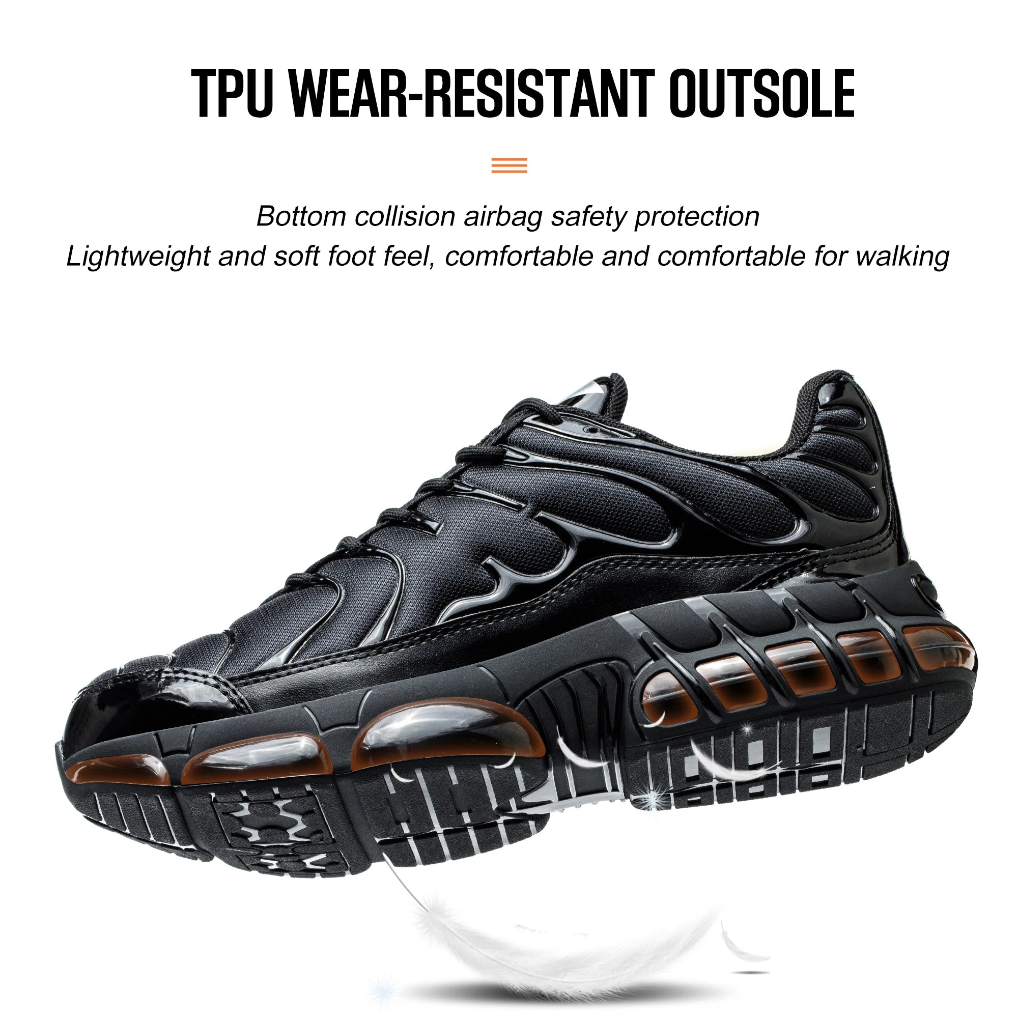 Mens Steel Toe Work Shoes Low Top Adjustable Comfortable Safety Shoes Slip Resistant Work Sneakers Anti-Puncture Anti-smash