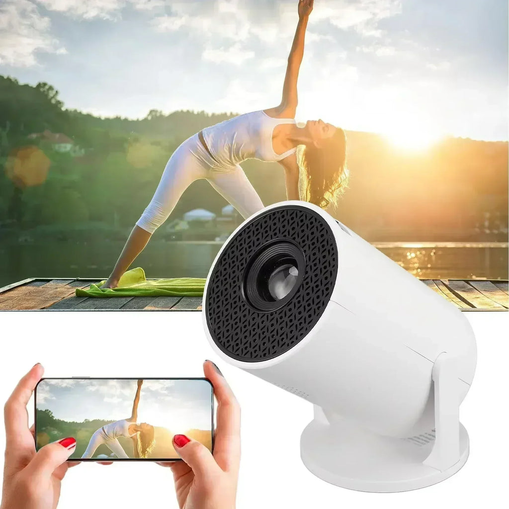 2026 New HY300 Projector with WiFi6 & BT5.0, Portable Beamer 1080P/4K Support Auto Keystone Smart Android Proyector