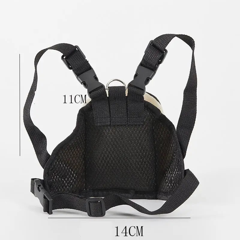 Pet Dog Backpack Durable Puppy Self Carry Backpack Adjustable Leash Cartoon Portable Harness Teddy Dog Outdoor Snack Bag