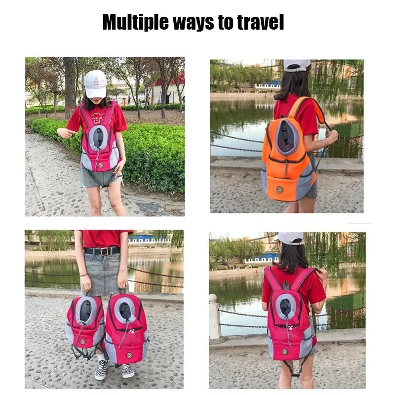 Pet Backpack for Small Medium Dogs Pet Dog Transport Backpack Travel Breathable Dog Carrier Puppy Carrier Pets Carrying Supplies