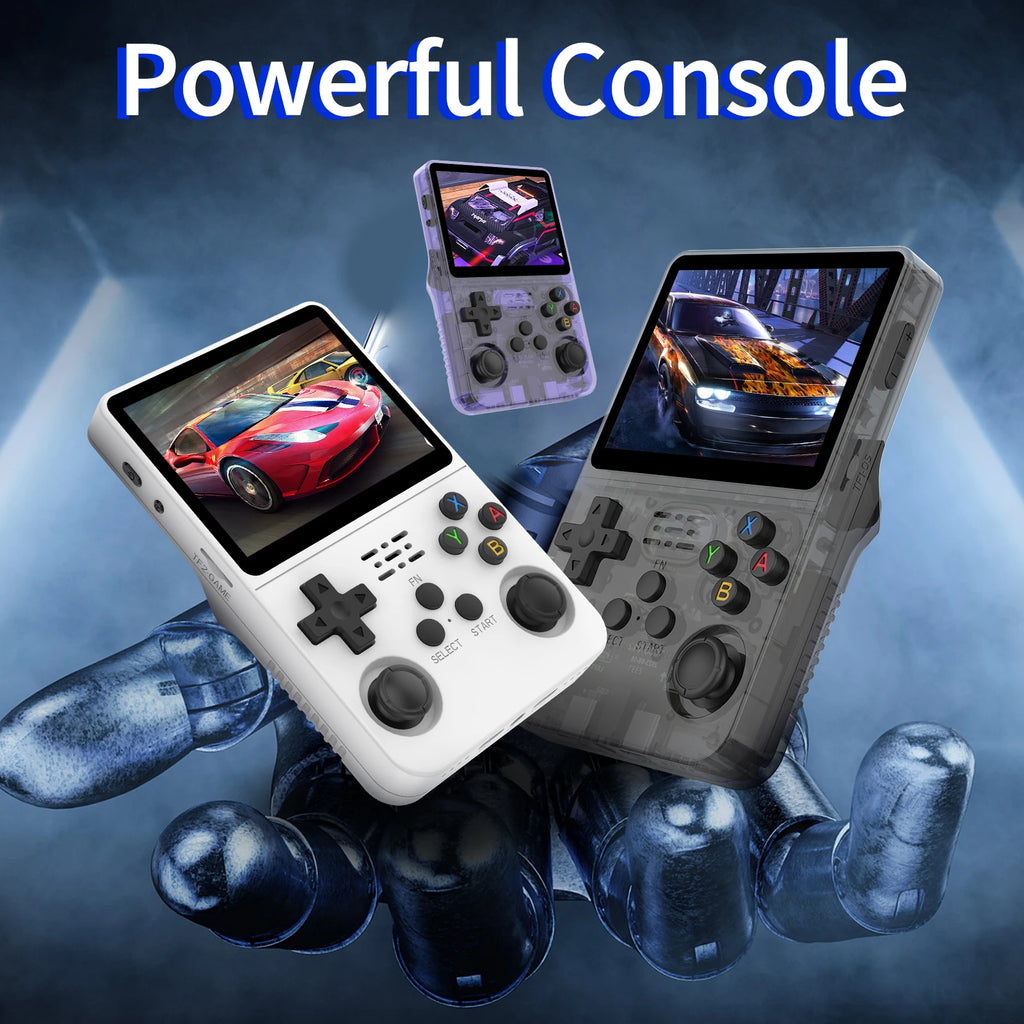 Open Source R36S Retro Handheld Game Console 3.5 Inch IPS Screen RK3326 Chip 15000+Games 64/128GB Portable Pocket Video Player
