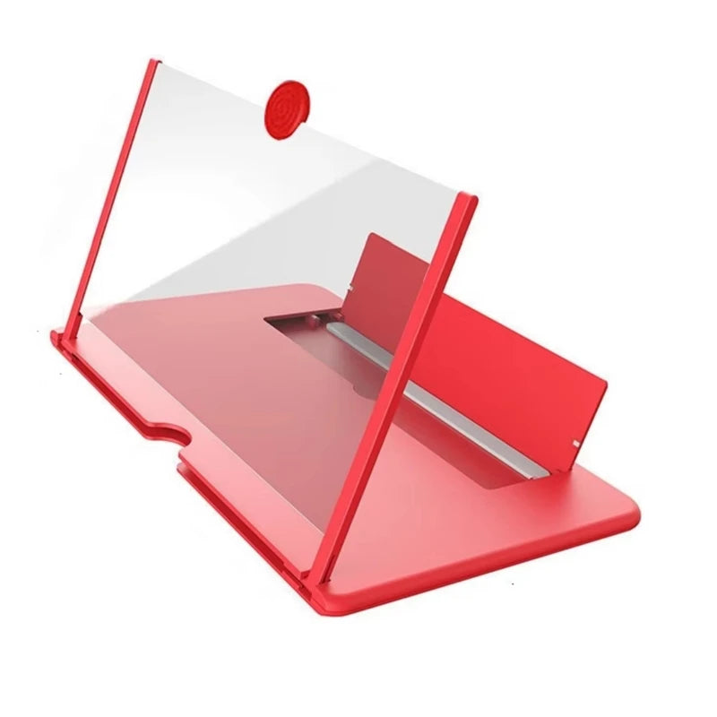 12 Inch Phone Screen Magnifier Ultra HD Mobile Movie Viewer for Eye Protection Landscape TV Viewing Full Screen Portable Stand