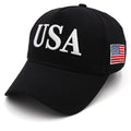2024 New American Election Hat Letter Embroidered Red Cap American Flag Baseball Cap Party Assembly Hat