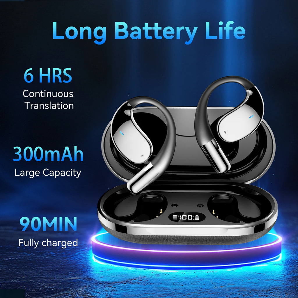 Language Translator Earbuds Supports 150 Language Online Real Time Voice Translator Device