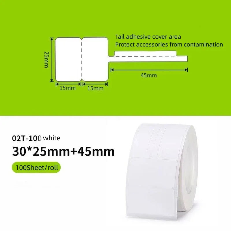 Wireless thermal label printer - suitable for printing product, address and price labels, ink-free, easy to use with smartphones