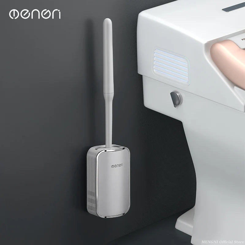 MENGNI-Luxury Toilet Brush Bathroom Wall-mount Quick Draining Clean Tool Cleaning Brush Bathroom Accessories Sets