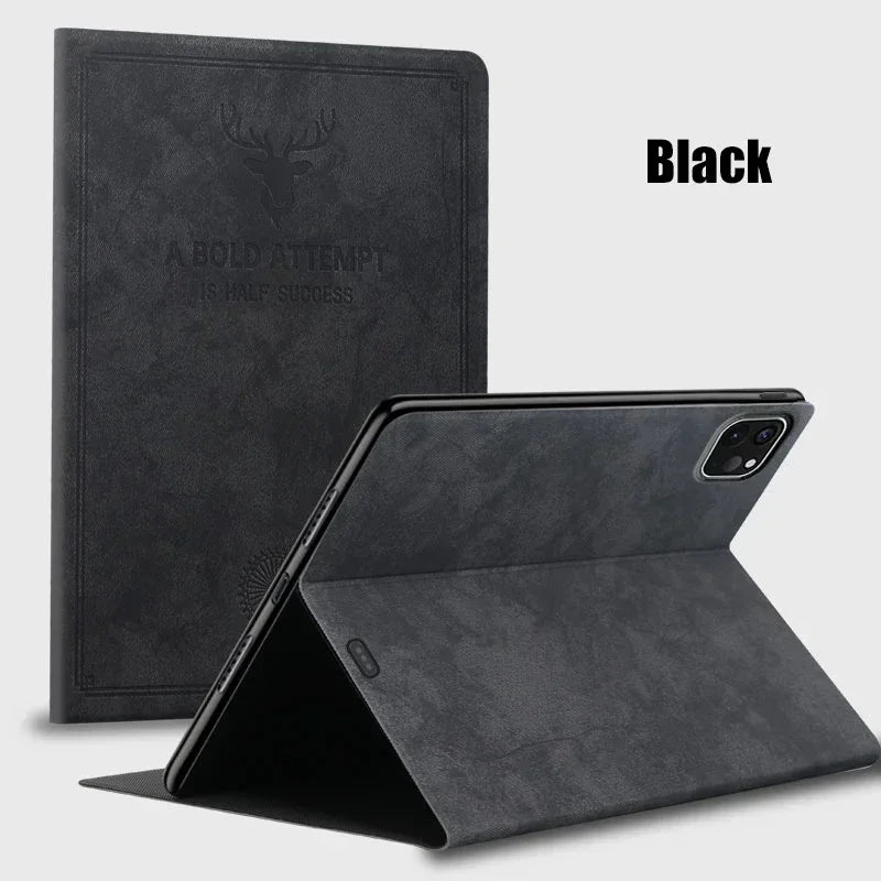 Premium Deer Head Tablet Case for New IPad Pro M4 13" 11 2025 11th A16 Air Pro 12.9 10 9 8 7 6 Th Mini 6 5 4 3 2 1 Leather Cover