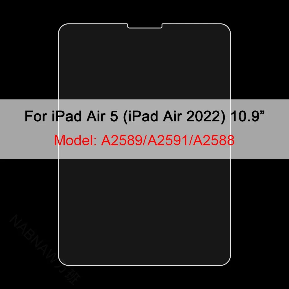 3pcs Tempered Glass For iPad 10 9 8 7 Air 5 4 3 Pro 11 12.9 2022 Screen Protector For iPad 10.2 9th 8th 7th Mini 6 5 Glass Film