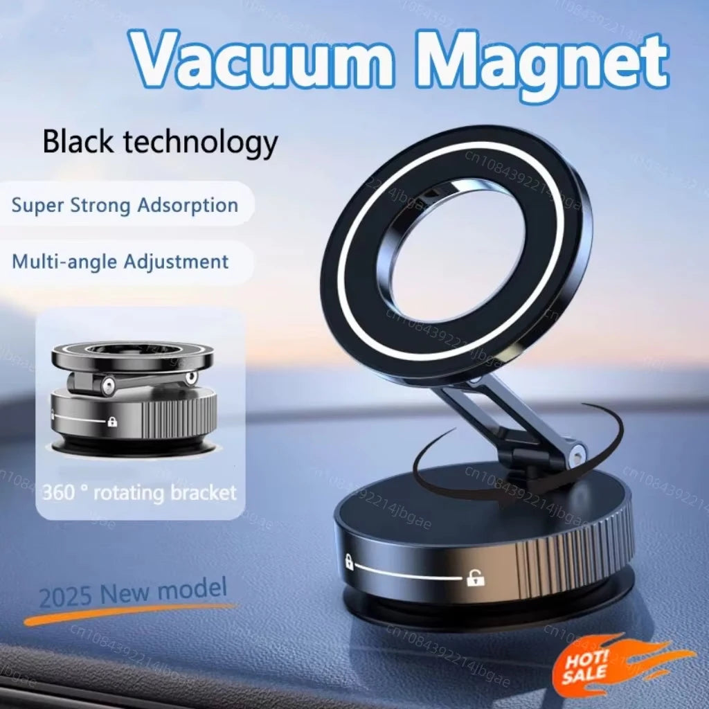 Super Strong Magnetic Phone Holder Foldable Design 360° Adjustable Vacuum Car Mount For Car Desk Bathroom Phone Holder Hot Selle