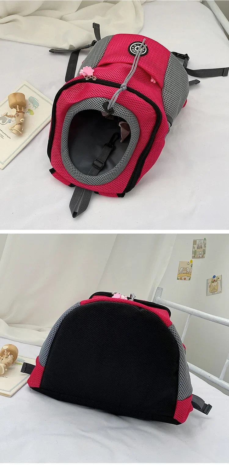 Pet Backpack Breathable Women's Backpack Chest Bag Dog Portable Travel Cat Bag Pet Supplies Cat Bag Small Pet Backpack