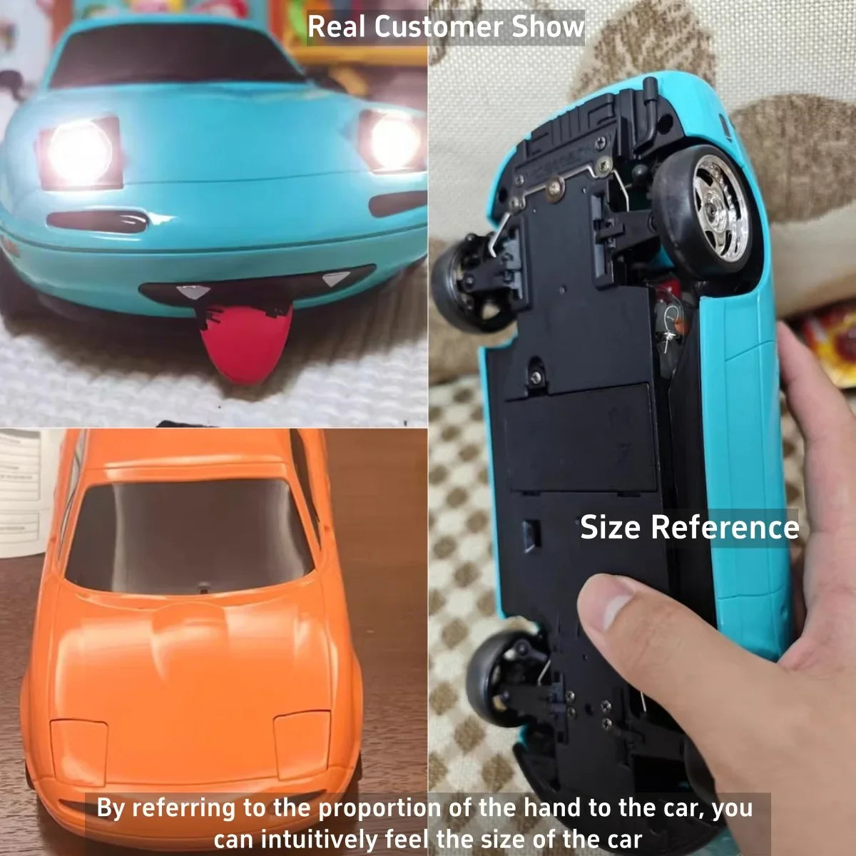New 1:18 Adorable Mx-5 Miata Rx7 Rc Drift Car 2.4g Esp Gyro Flip-Up Light Full Scale Remote Control Toy Car Kid Adult Xmas Gift