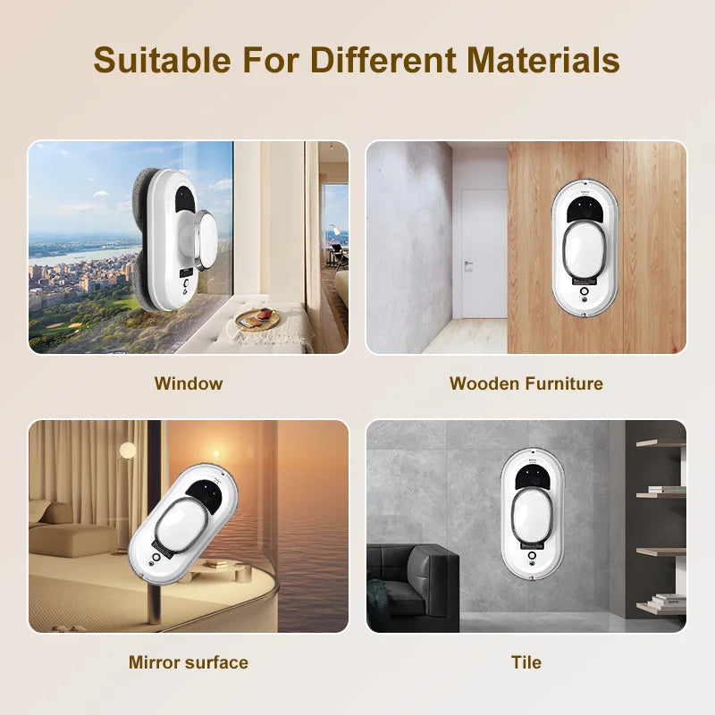 Intelligent Window Cleaning Robot Vacuum Cleaner Robot Window Cleaner Electric Glass  Remote Control for Home