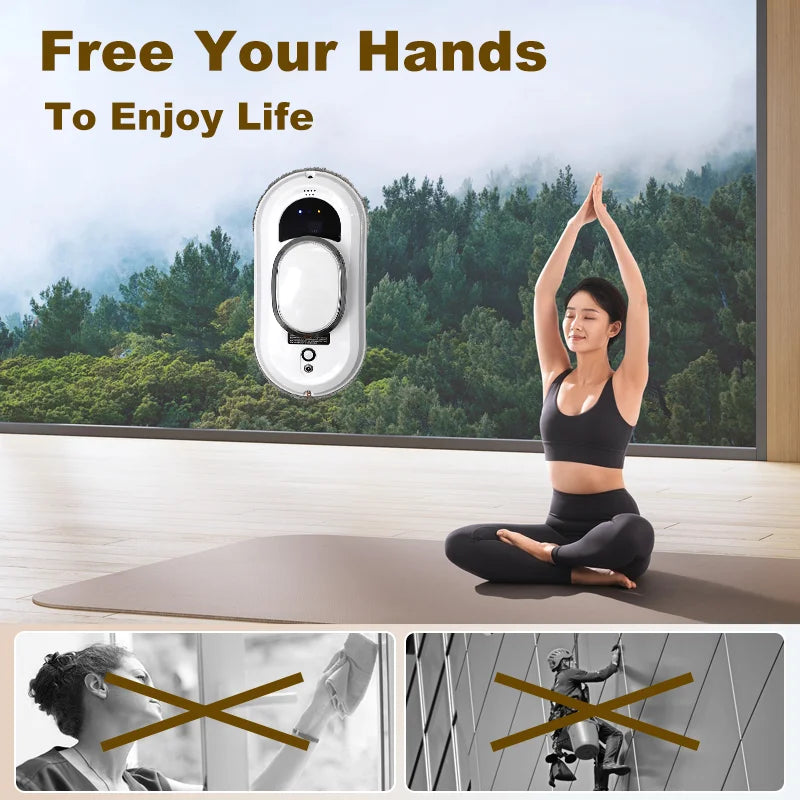 Intelligent Window Cleaning Robot Vacuum Cleaner Robot Window Cleaner Electric Glass  Remote Control for Home