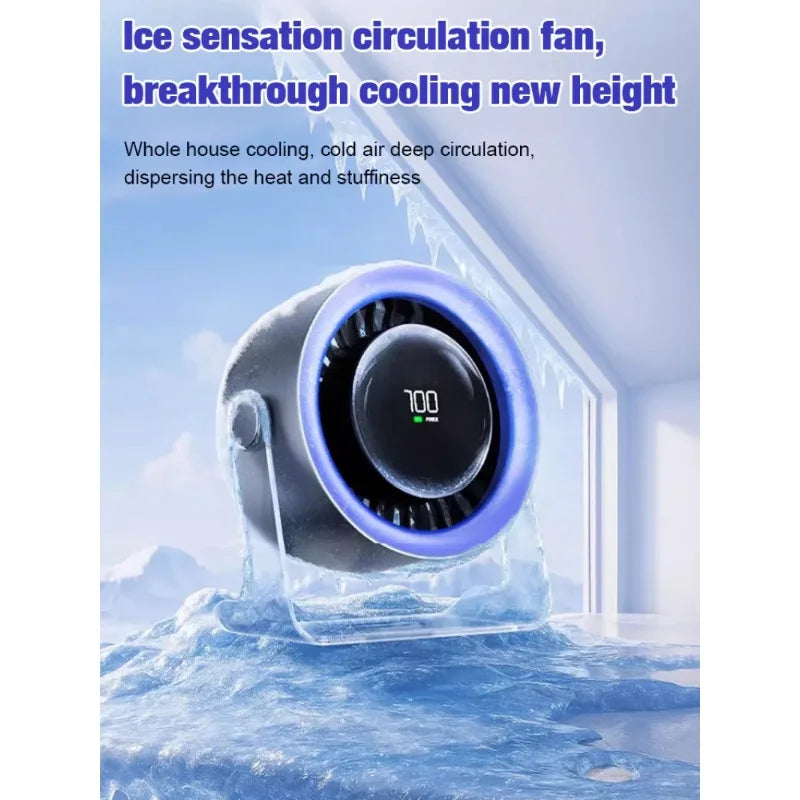 Desktop Style Desktop Fan, Home Office Small Silent Electric Fan, Adjustable Angle Display, High Battery Level, Wind Power Fan