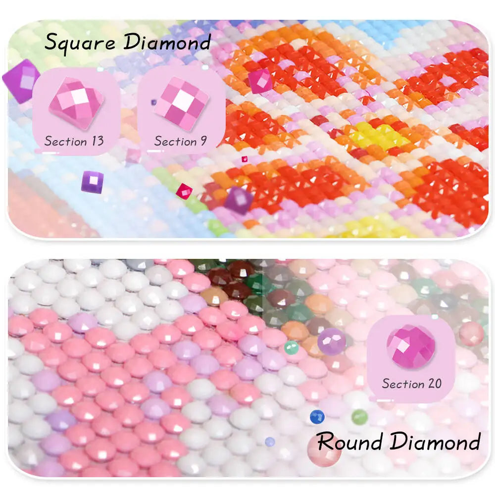 Huacan New Arrivals 2025 Diamond Painting Seaside Mountain Diamond Mosaic Landscape Complete Kit Craft kit