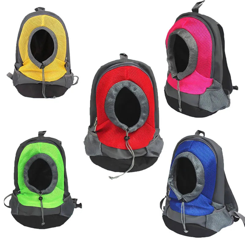 Pet Backpack Portable Portable dog Double Shoulder bag  Outdoor Travel cat Carrier Bag Pet Dog Front Bag Mesh Backpack