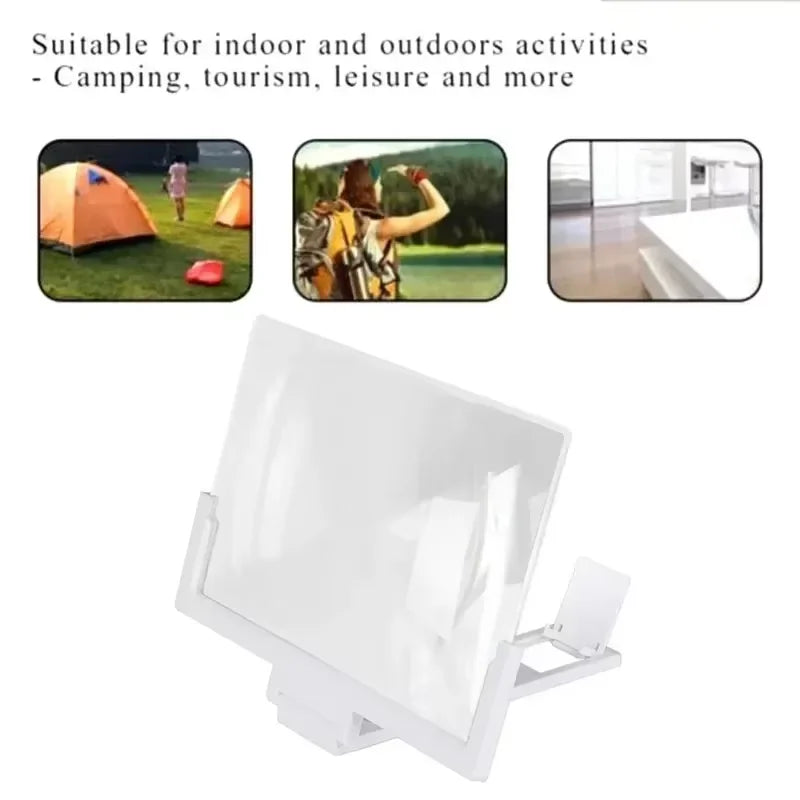 Foldable 3D High-definition Mobile Phone Screen Amplifier Landscape TV Movie Amplifier 14 inch Display Screen Phone Holder Stand