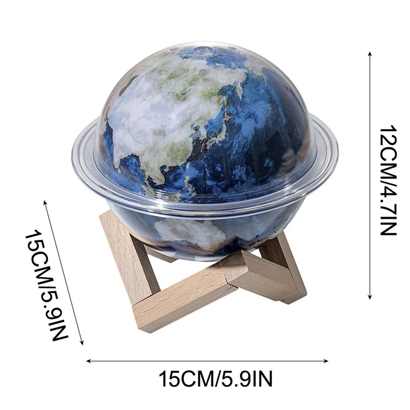 Galaxy Air Humidifier with Colorful Atmosphere Light USB Large Spray Mist Maker for Household Office Bedroom Night Use