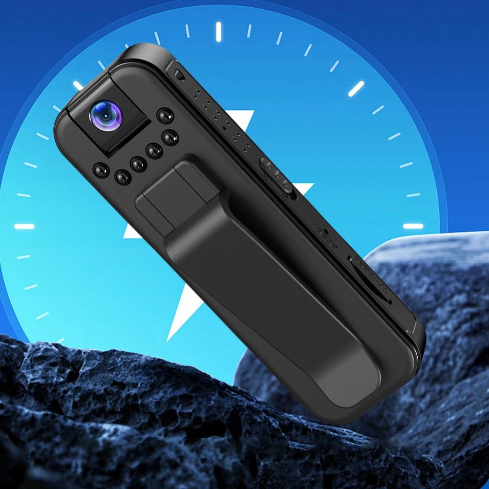 HD 1080P Mini Camera with Back Clip Infrared Night Vision Portable Digital Video Recorder Motion Detection Outdoor Sports DV DVR
