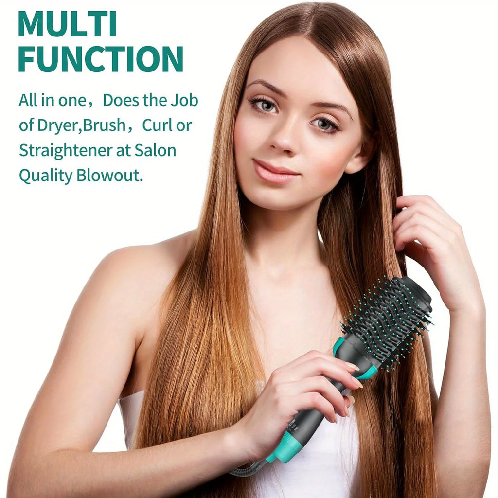 BLUTOOL 4-in-1 One-Step Negative Ion Hair Dryer and  Hot Air Brush, Reduces Frizz and Static, Quick-Dry Volumizing