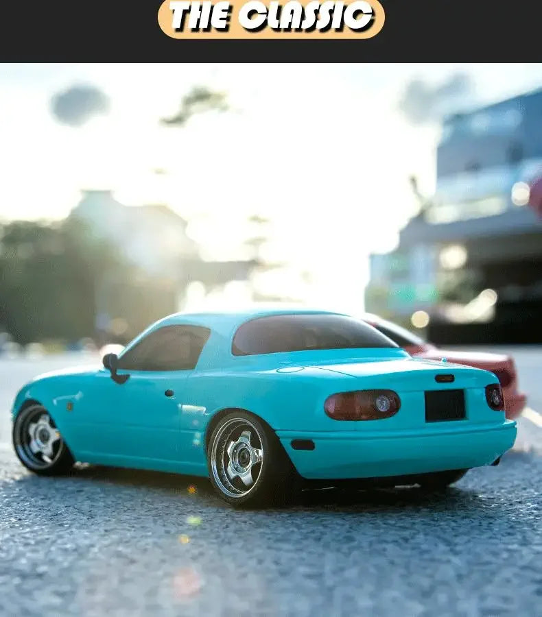 New 1:18 Adorable Mx-5 Miata Rx7 Rc Drift Car 2.4g Esp Gyro Flip-Up Light Full Scale Remote Control Toy Car Kid Adult Xmas Gift