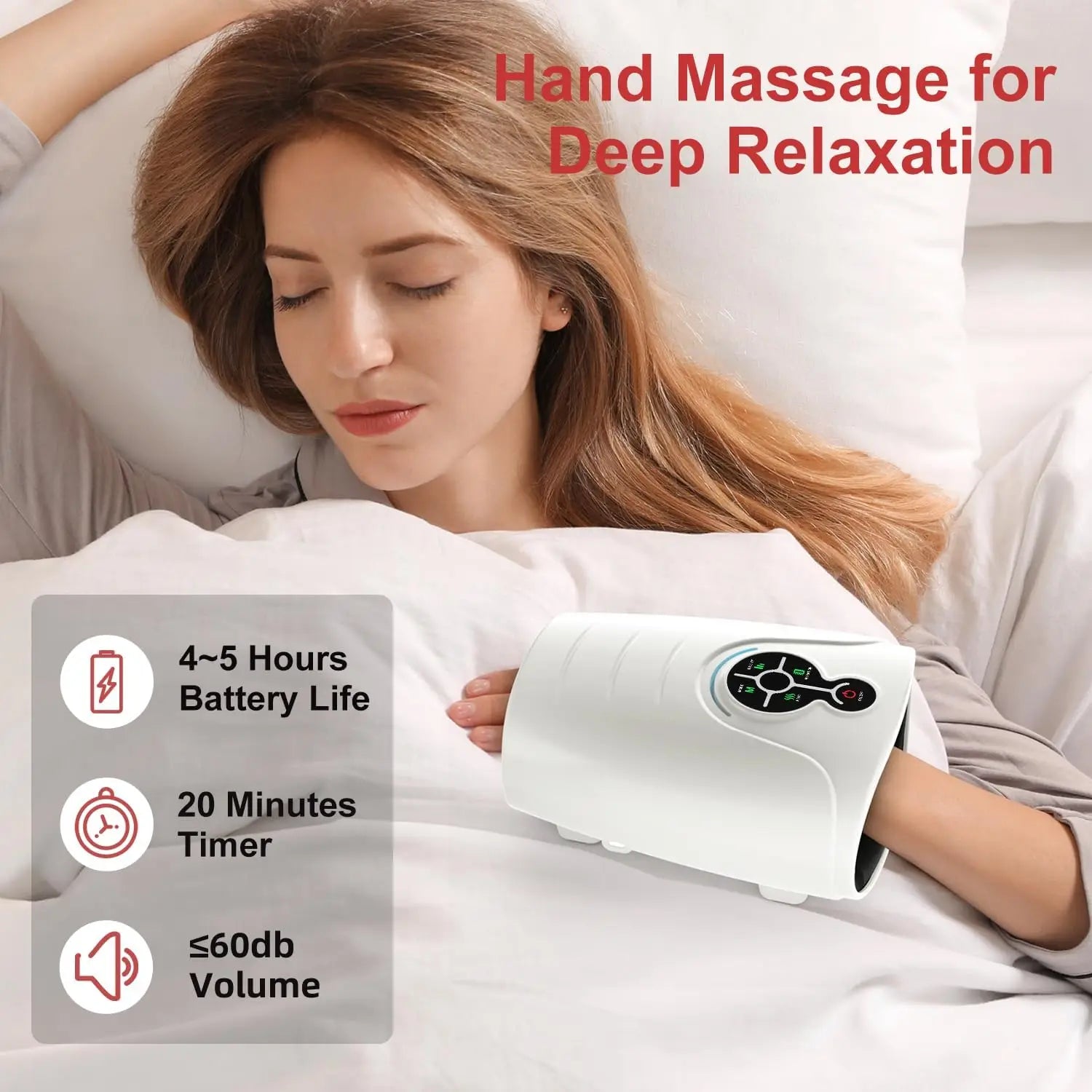 Hand massager, birthday gift for women, gift for mom, hand massager with heat, electric hand massager, wir