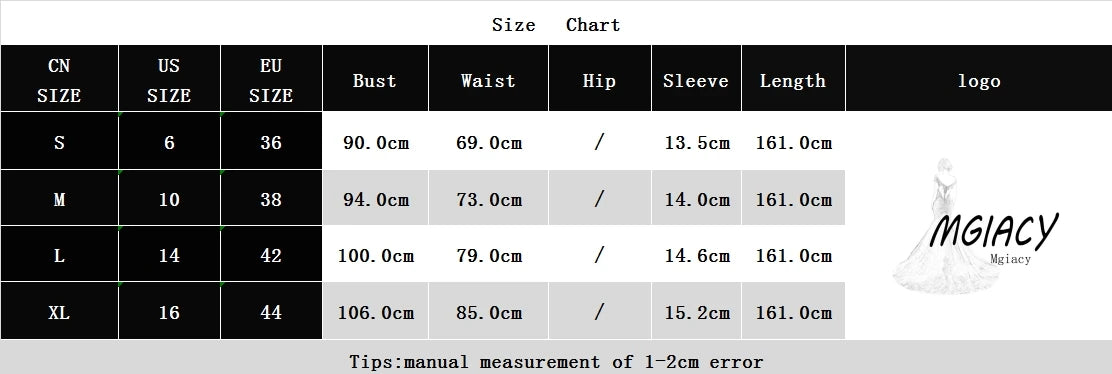 Mgiacy V-neck cap sleeve ruffle lace Extra long evening gown Ball dress Party dress Bridesmaid dress