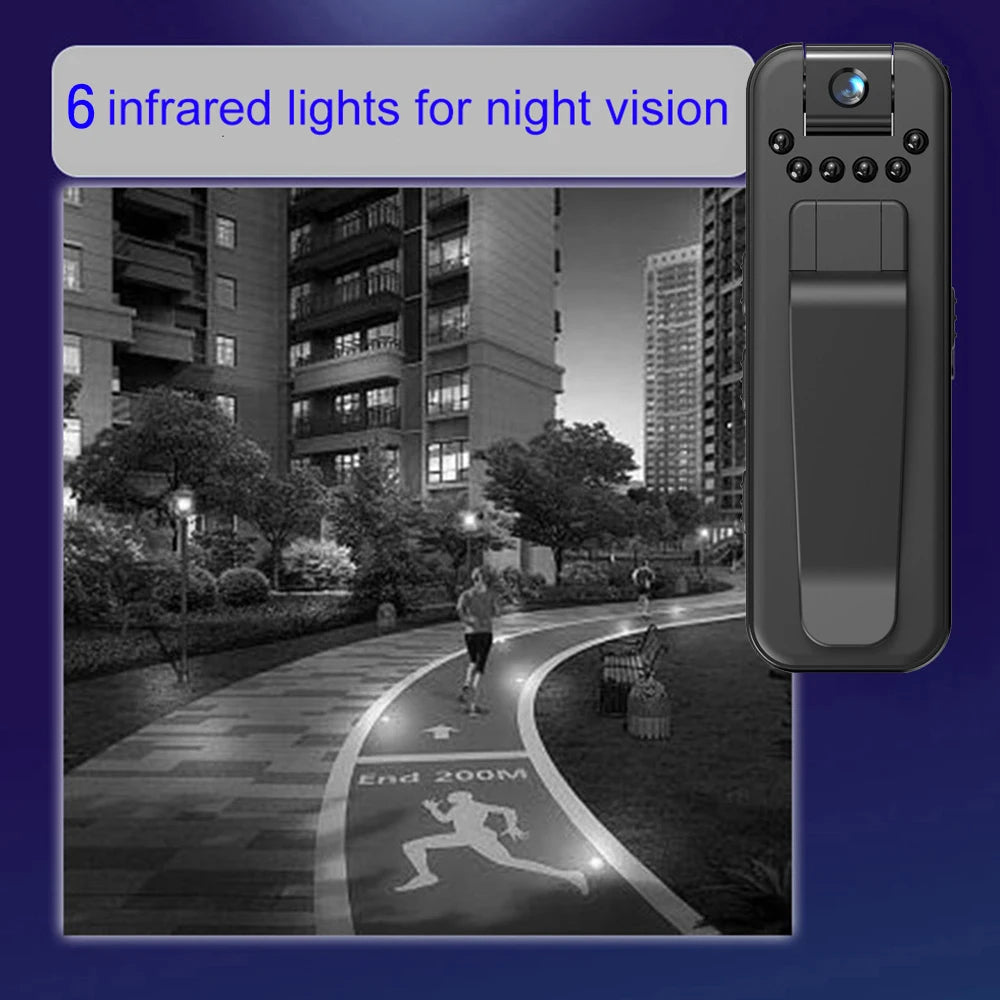 HD 1080P Mini Camera Portable Small Digital Video Recorder Police BodyCam Infrared Night Vision Miniature Camcorder