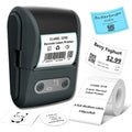 Wireless thermal label printer - suitable for printing product, address and price labels, ink-free, easy to use with smartphones