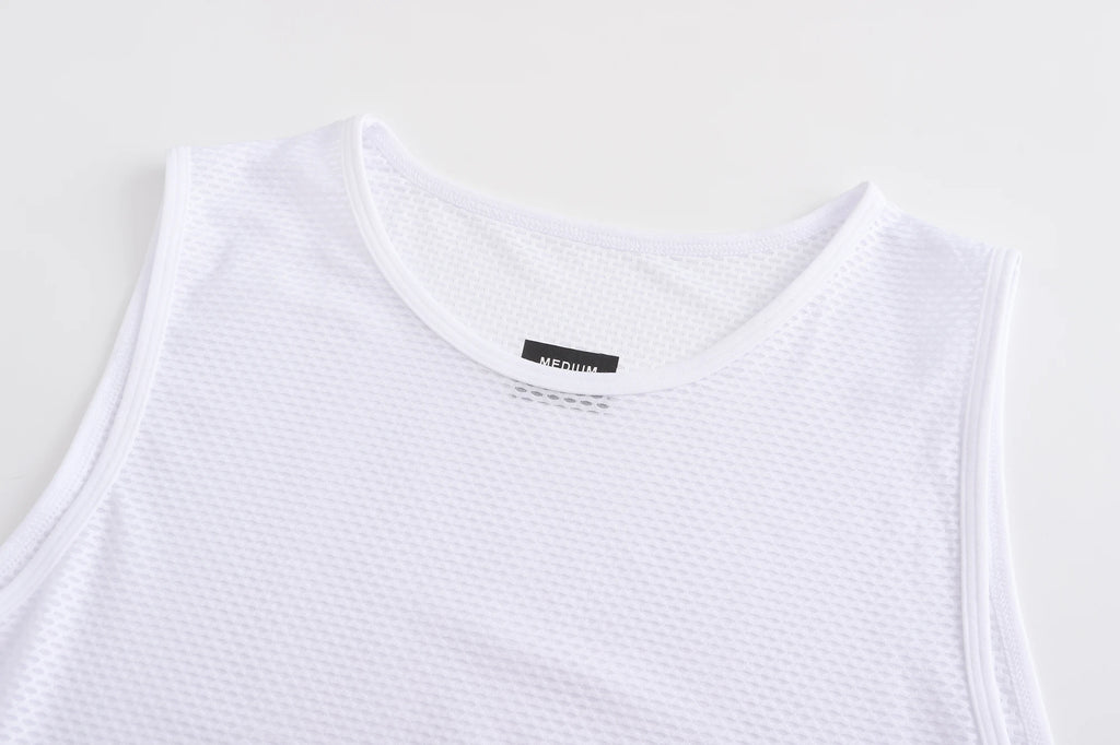 Cycling Reflective Base Layer  Underwear White Cycling Jersey Sport Vest Men Undershirt Quick Dry Elastici Vest Road Bike Jersey