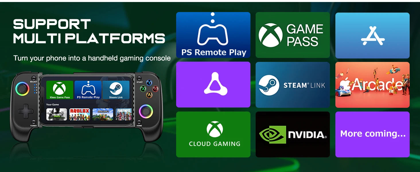 BEBONCOOL MC100 Gamepad Telescopic For Apple IOS Android PUBG COD Stretch Wireless Bluetooth Phone Game Controller Joystick