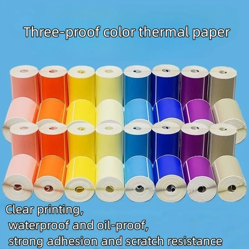 Wireless thermal label printer - suitable for printing product, address and price labels, ink-free, easy to use with smartphones