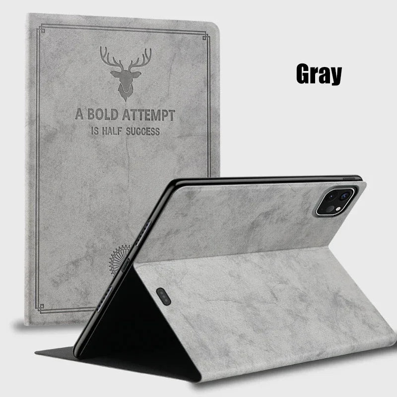 Premium Deer Head New Case for IPad Pro M5 11 13 inch Tablet Case For iPad A16 11 th Air 7 M3 11 13 " Funda Leather Tablet Cover
