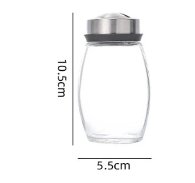 NEW Single Bottle Glass Jar and Spice Jar Set Rack Glass Seasoning Sugar Pepper Bottles Salt Shakers Holder Kitchen Storage Rack