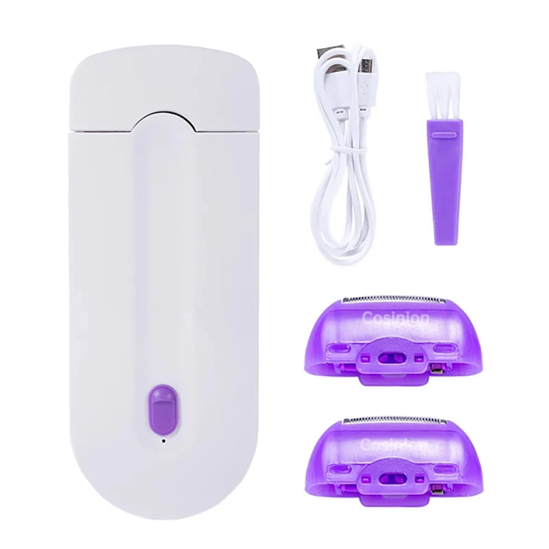 Professional Painless Hair Removal Kit Laser Touch Epilator  Usb Rechargeable Body Face Leg Bikini Remove Depilador Shaver