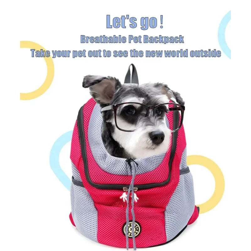Pet Backpack for Small Medium Dogs Pet Dog Transport Backpack Travel Breathable Dog Carrier Puppy Carrier Pets Carrying Supplies