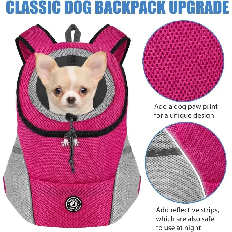 Pet Backpack for Small Medium Dogs Pet Dog Transport Backpack Travel Breathable Dog Carrier Puppy Carrier Pets Carrying Supplies