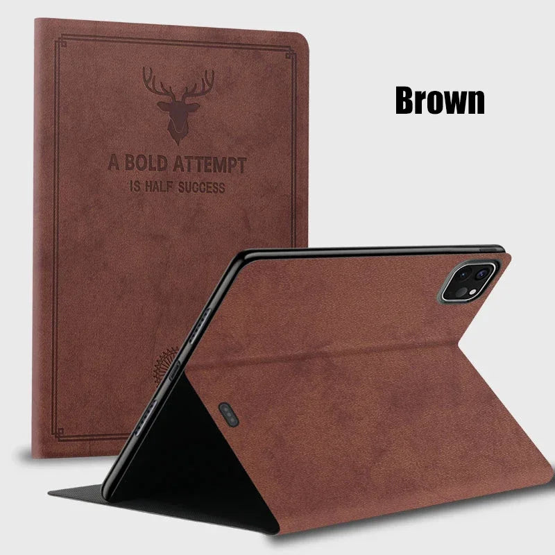 Premium Deer Head New Case for IPad Pro M5 11 13 inch Tablet Case For iPad A16 11 th Air 7 M3 11 13 " Funda Leather Tablet Cover