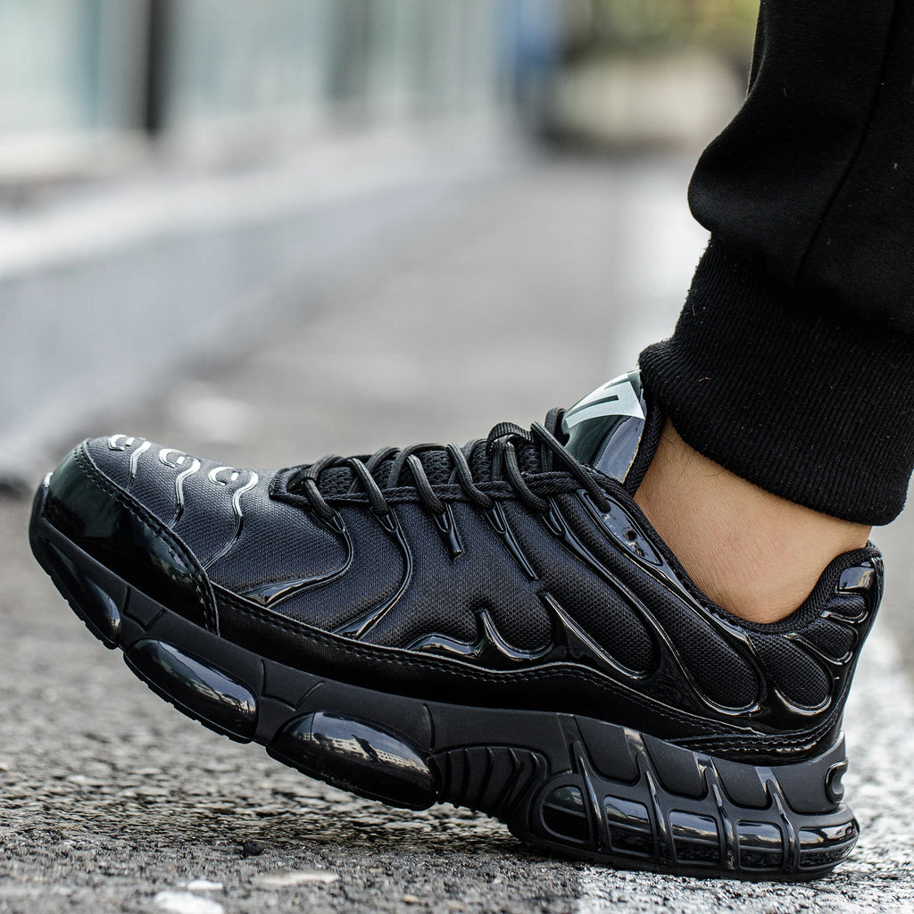 Mens Steel Toe Work Shoes Low Top Adjustable Comfortable Safety Shoes Slip Resistant Work Sneakers Anti-Puncture Anti-smash