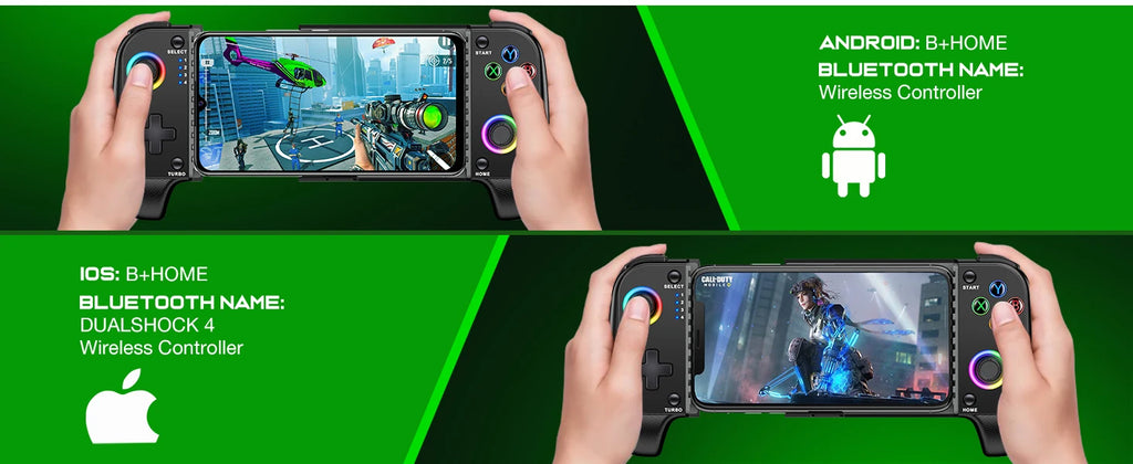 BEBONCOOL MC100 Gamepad Telescopic For Apple IOS Android PUBG COD Stretch Wireless Bluetooth Phone Game Controller Joystick